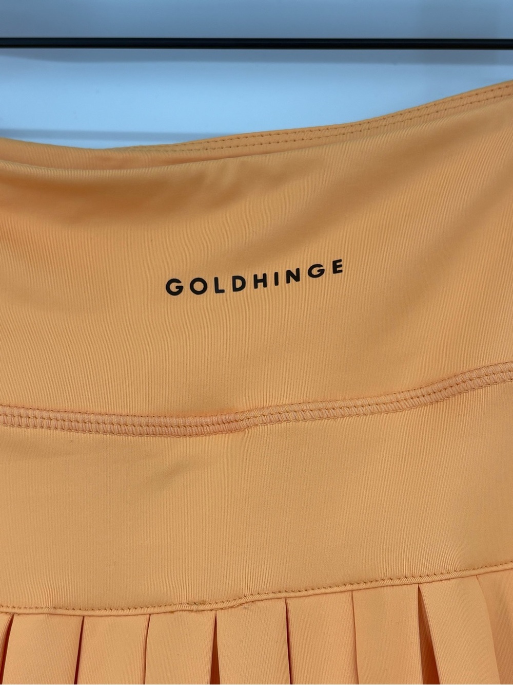 Goldhinge Orange Pleated Tennis Skirt With Built In Shorts Tenniscore Medium - Picture 5 of 6